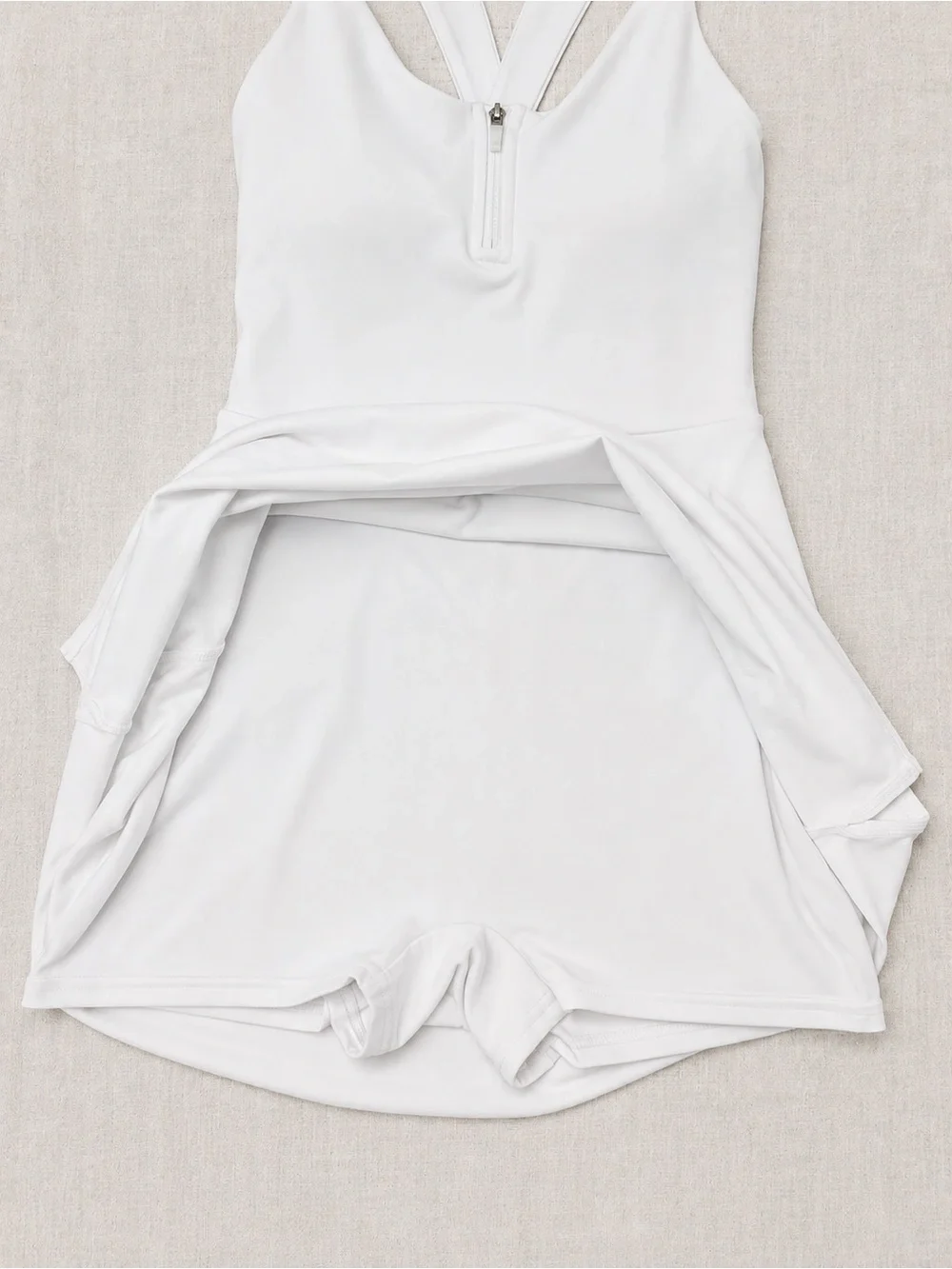 Alo Yoga Alosoft Showcase Tennis Dress Built In Shorts & Bra White Size Small